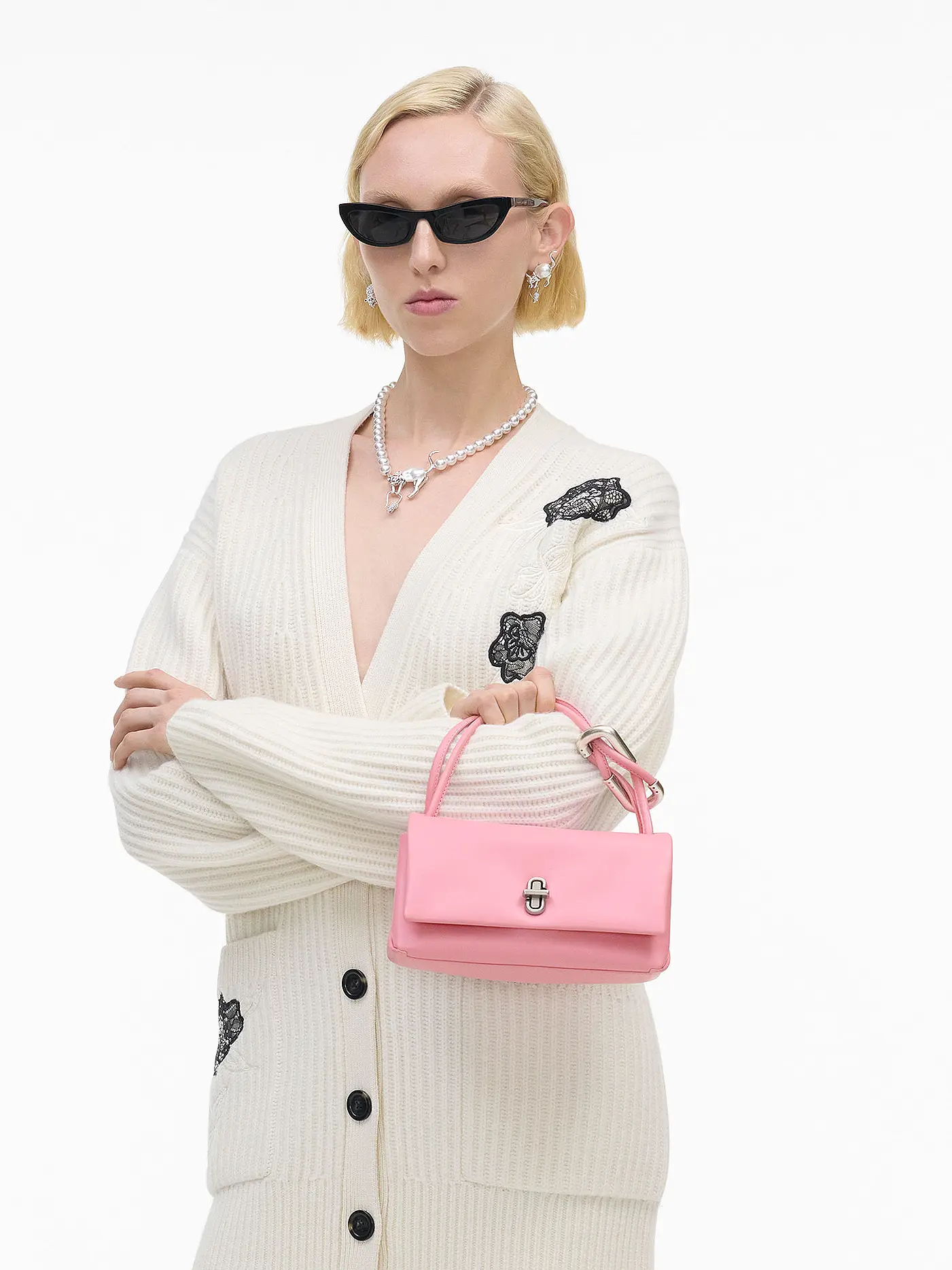 MARC JACOBS | Ledertasche - Umhängetasche THE MINI DUAL BAG | 